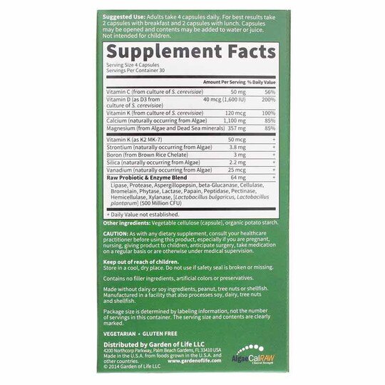 Vitamin Code Raw Calcium, GOL